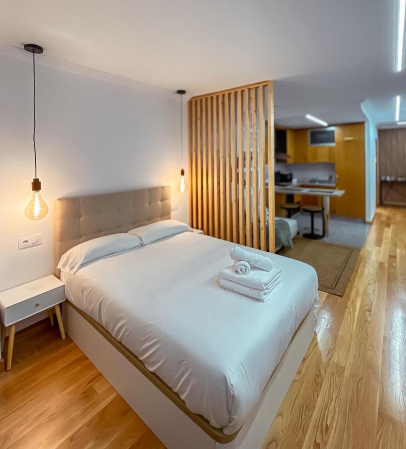 La Terraza De David Aparthotel Vigo Bagian luar foto