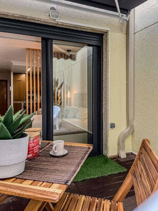 La Terraza De David Aparthotel Vigo Bagian luar foto
