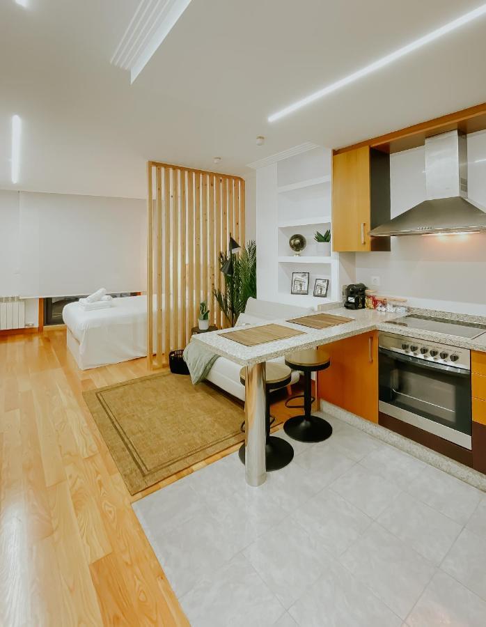 La Terraza De David Aparthotel Vigo Bagian luar foto